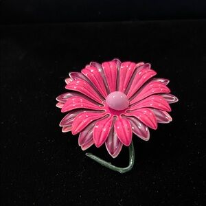 Pink Flower Brooch